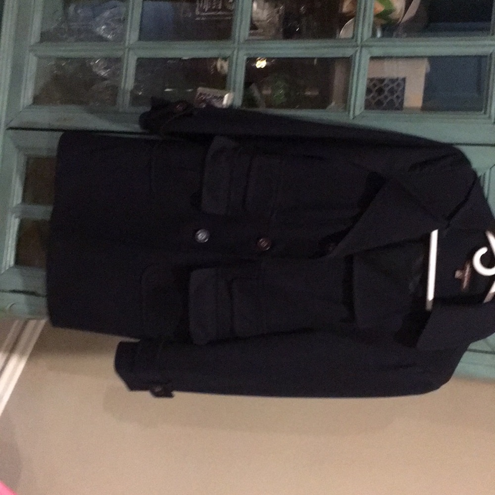 Adrienne Vittdini navy blue coat